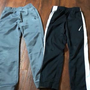 Under armor and Nike dri-fit pants